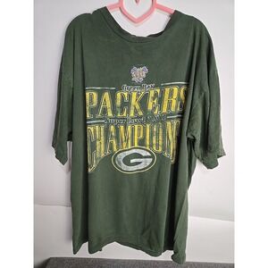 Vintage 90s Green Bay Packers Champ  T-Shirt 2xl 1997 Superbowl XXXI Brett Favre